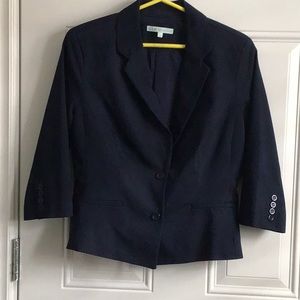 Cleo navy blue blazer, size 10 petite.